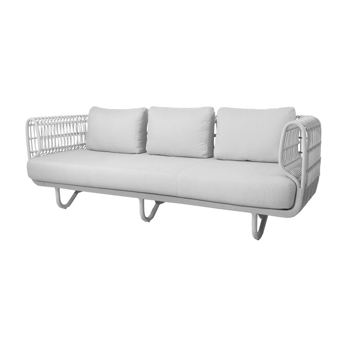 Product photograph of Cane-line Nest 3-seater Sofa Outdoor White from Olivia's