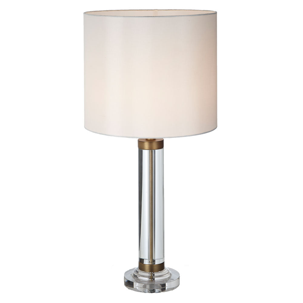 Product photograph of Rv Astley Dale Crystal Antique Brass Finish Table Lamp from Olivia's