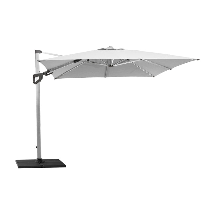 Product photograph of Cane-line Hyde Luxe Tilt Parasol Silver from Olivia's