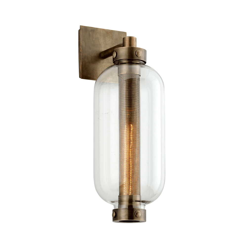 Product photograph of Hudson Valley Lighting Atwater 1 Light Wall In Vintage Brass Large from Olivia's