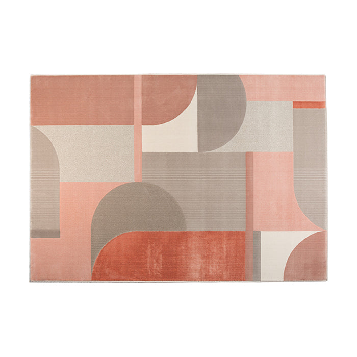Zuiver Hilton Rug In Pink And Grey Greypink Round