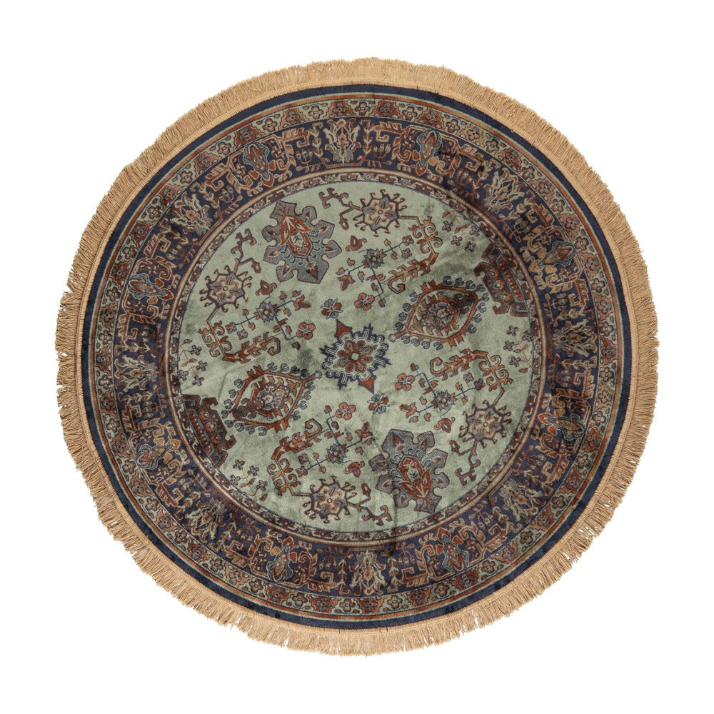 Product photograph of Olivia S Nordic Living Collection - Rayner Round Rug In Green Large - 200cm from Olivia's