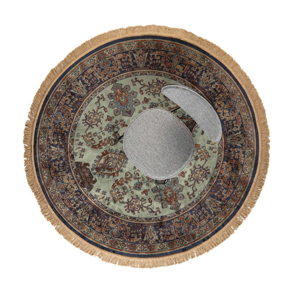 Product photograph of Olivia S Nordic Living Collection - Rayner Round Rug In Green Large - 200cm from Olivia's.