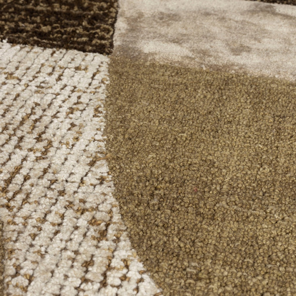 Product photograph of Olivia S Nordic Living Collection Silvia Carpet In Olive Green Large from Olivia's.