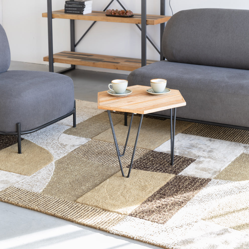 Product photograph of Olivia S Nordic Living Collection Silvia Carpet In Olive Green Large from Olivia's.