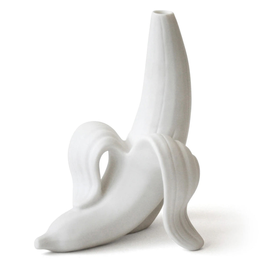 Product photograph of Jonathan Adler Banana Vase White from Olivia's