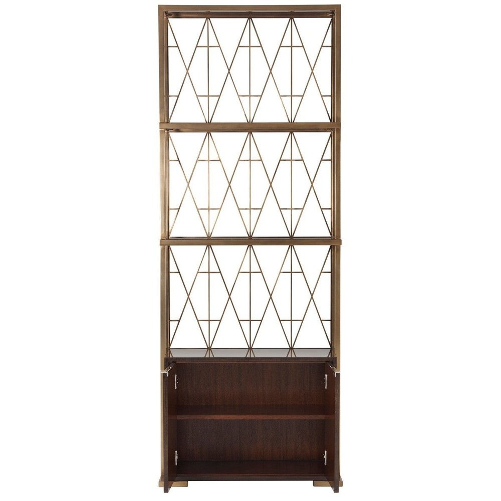 Product photograph of Theodore Alexander Iconic Shelving Unit With Cabinet from Olivia's.