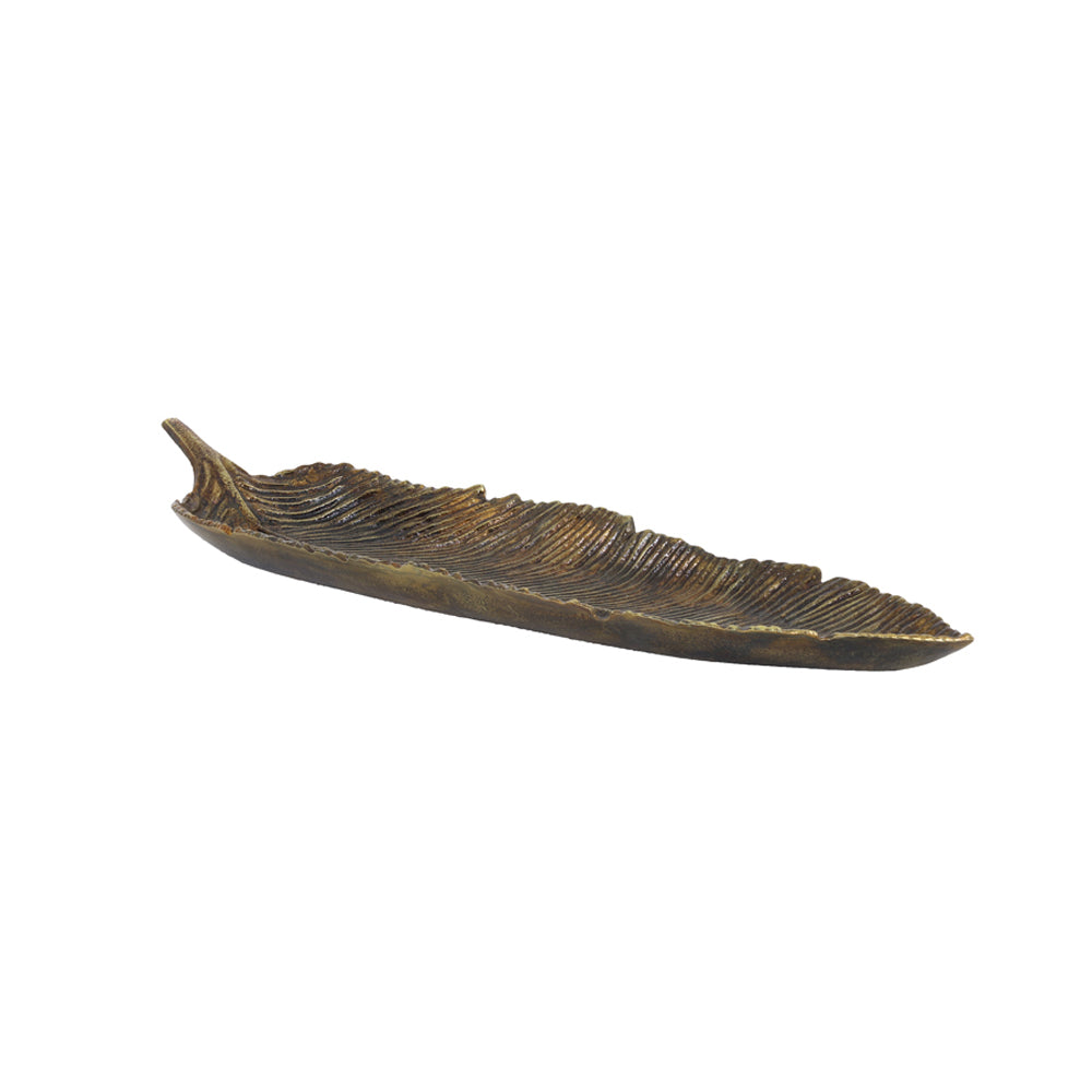 Product photograph of Light Living Leaf Antique Bronze Bowl Small from Olivia's