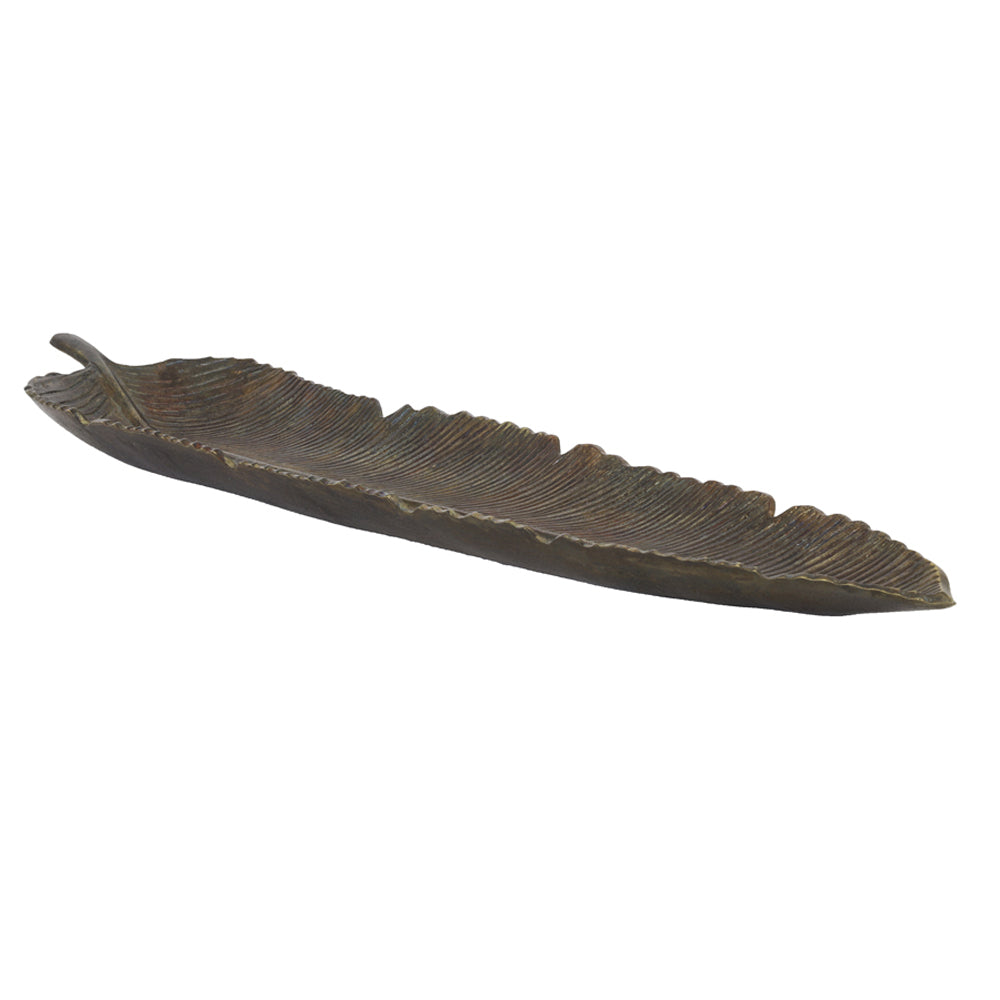 Product photograph of Light Living Leaf Antique Bronze Bowl Large from Olivia's.