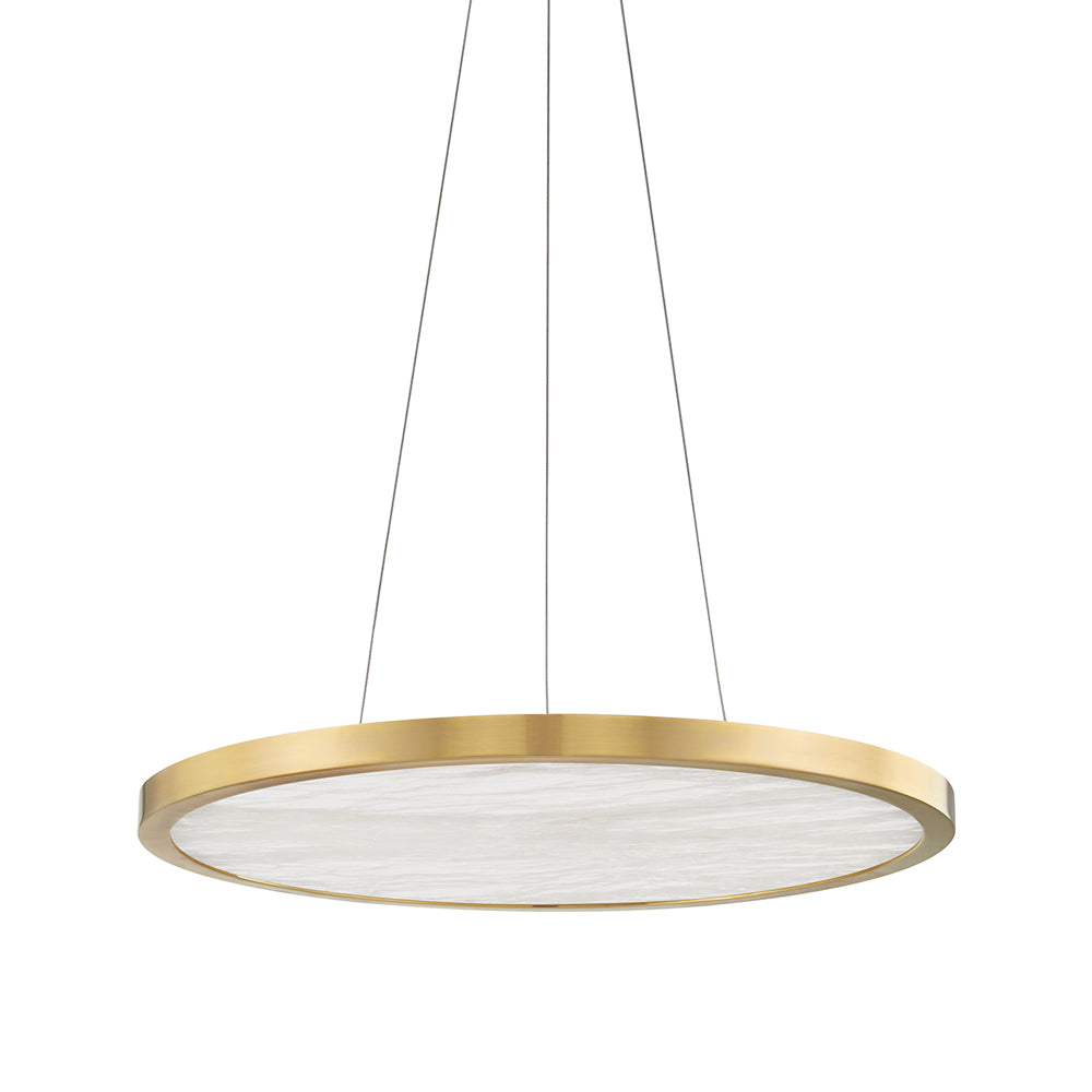 Hudson Valley Lighting Eastport Led Pendant Light Aged Brass