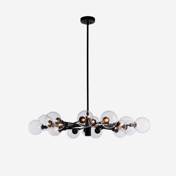 Product photograph of Andrew Martin Brooklyn Black Ceiling Light from Olivia's