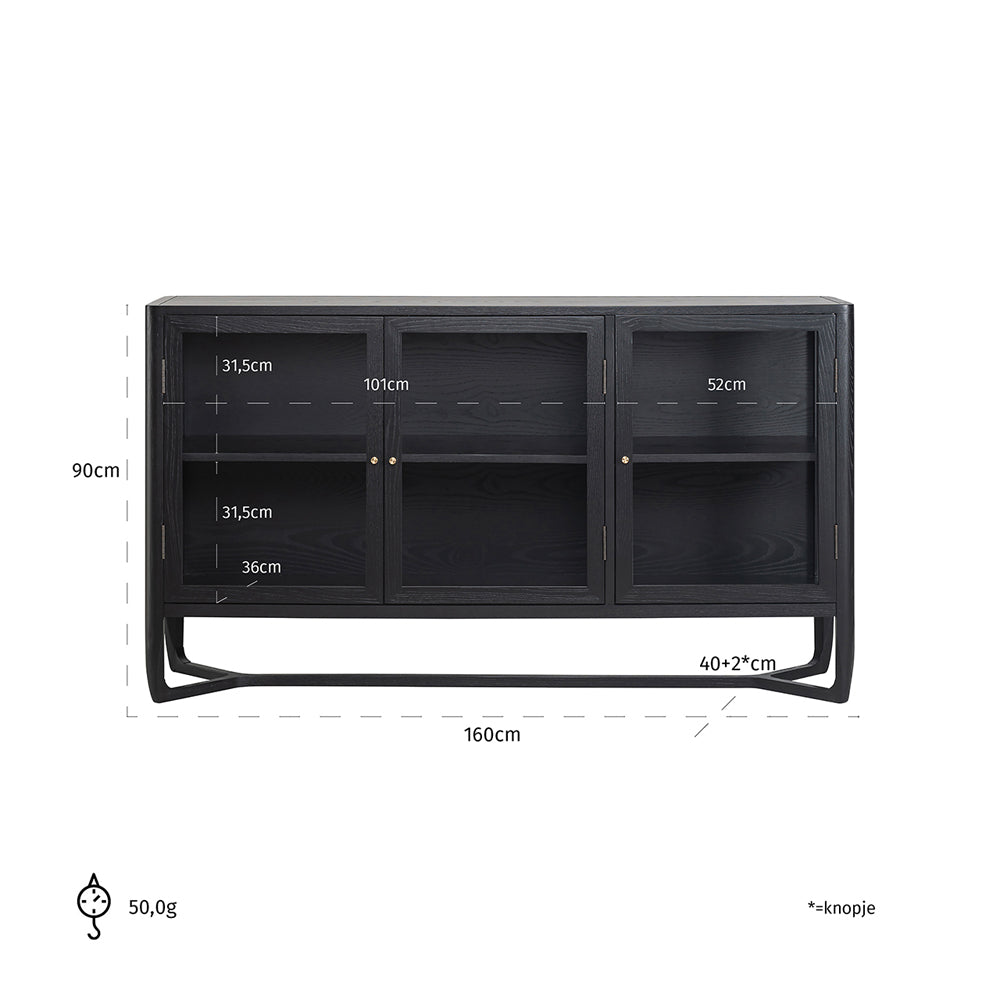 Product photograph of Richmond Monfort 3 Door Cabinet from Olivia's.