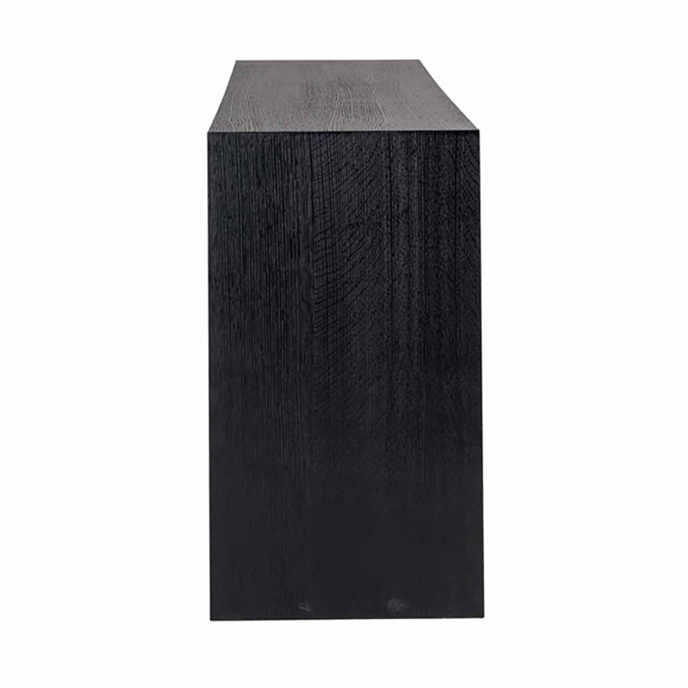 Product photograph of Richmond Oakura Console Table In Black from Olivia's.