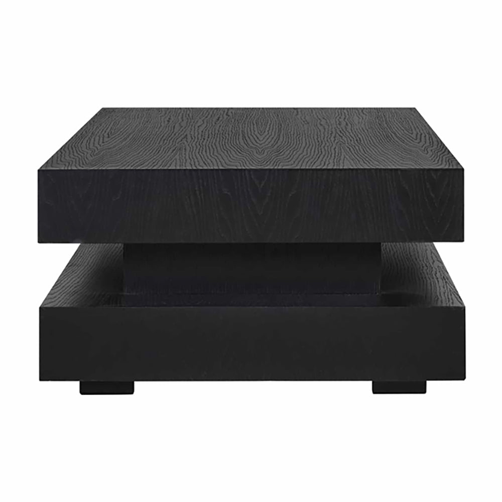 Product photograph of Richmond Oakura Blok H Black Coffee Table from Olivia's.