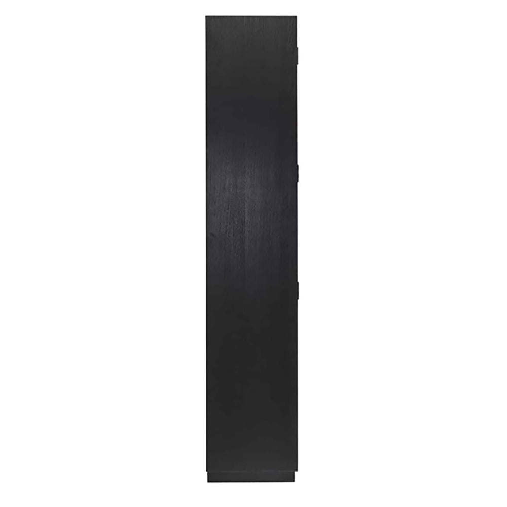 Product photograph of Richmond Oakura 2 Doors Black Cupboard from Olivia's.