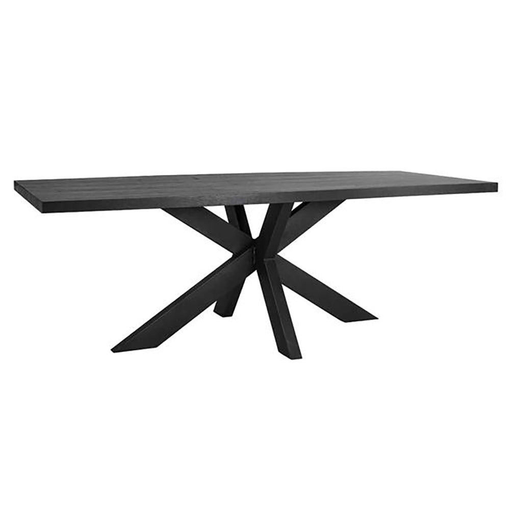 Product photograph of Richmond Oakura Black 6-8 Seater Dining Table Legs Only from Olivia's
