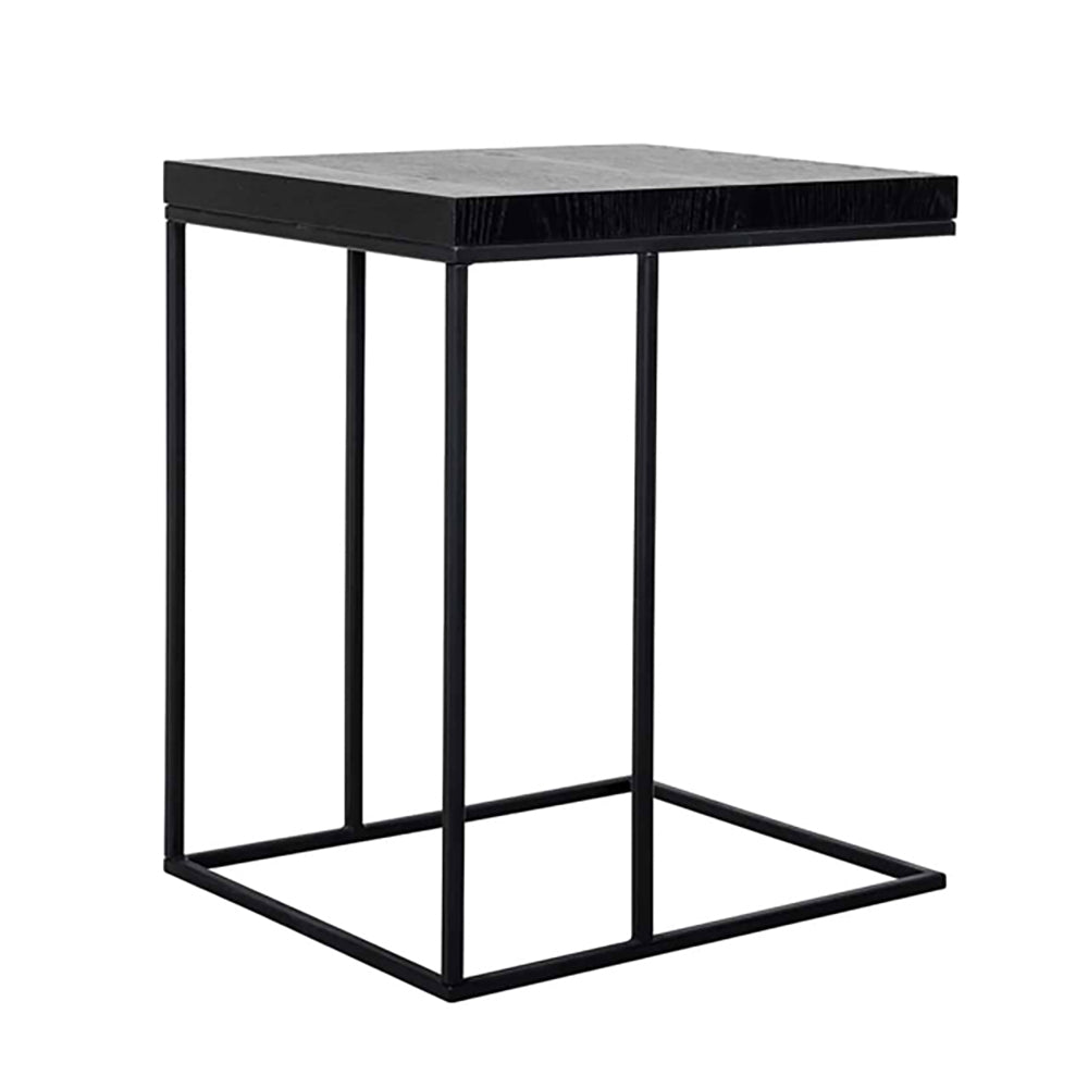 Product photograph of Richmond Oakura For Sofa Black Side Table from Olivia's