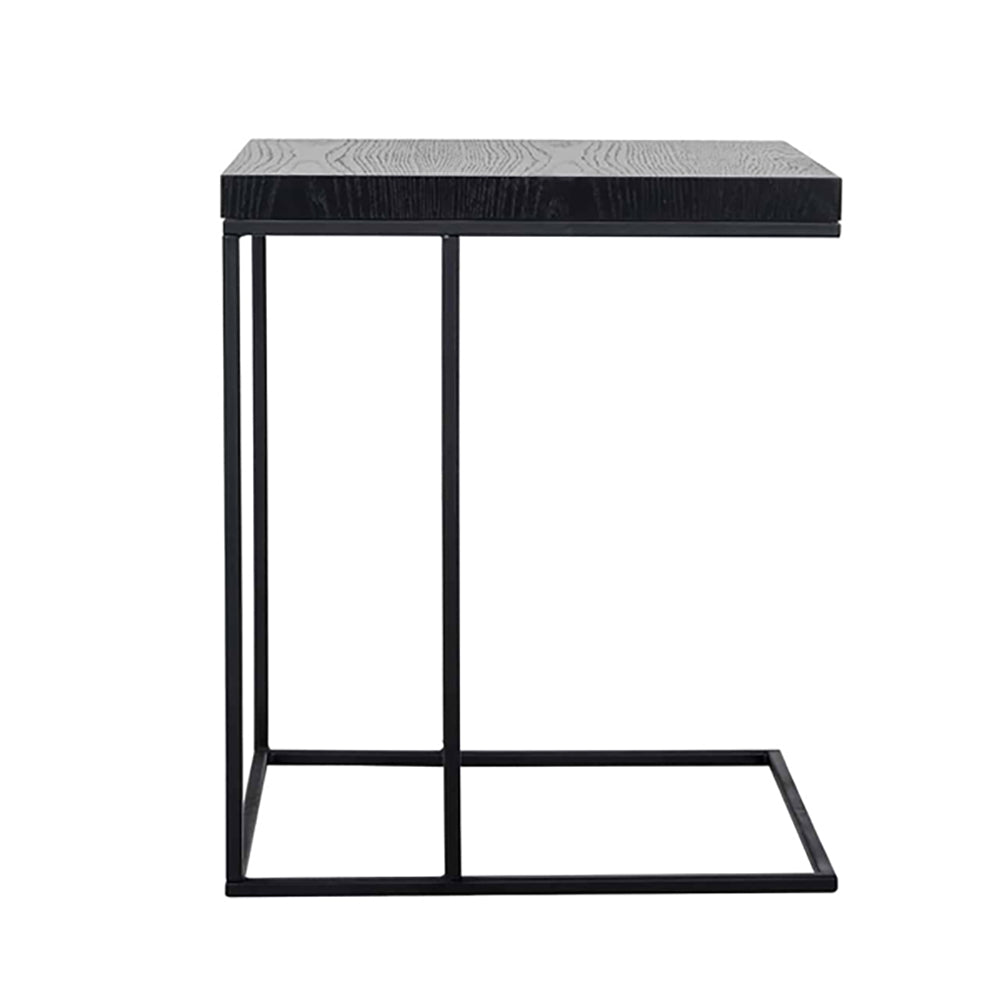 Product photograph of Richmond Oakura For Sofa Black Side Table from Olivia's.