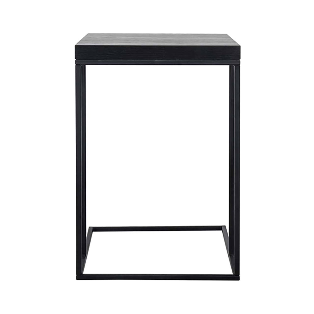 Product photograph of Richmond Oakura For Sofa Black Side Table from Olivia's.
