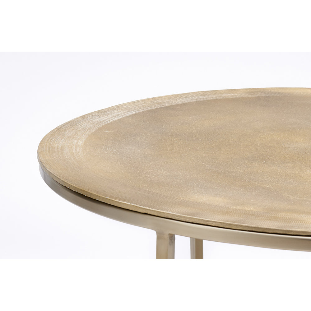 Product photograph of Light Living Set Of 2 Talca Coffee Table In Light Gold from Olivia's.