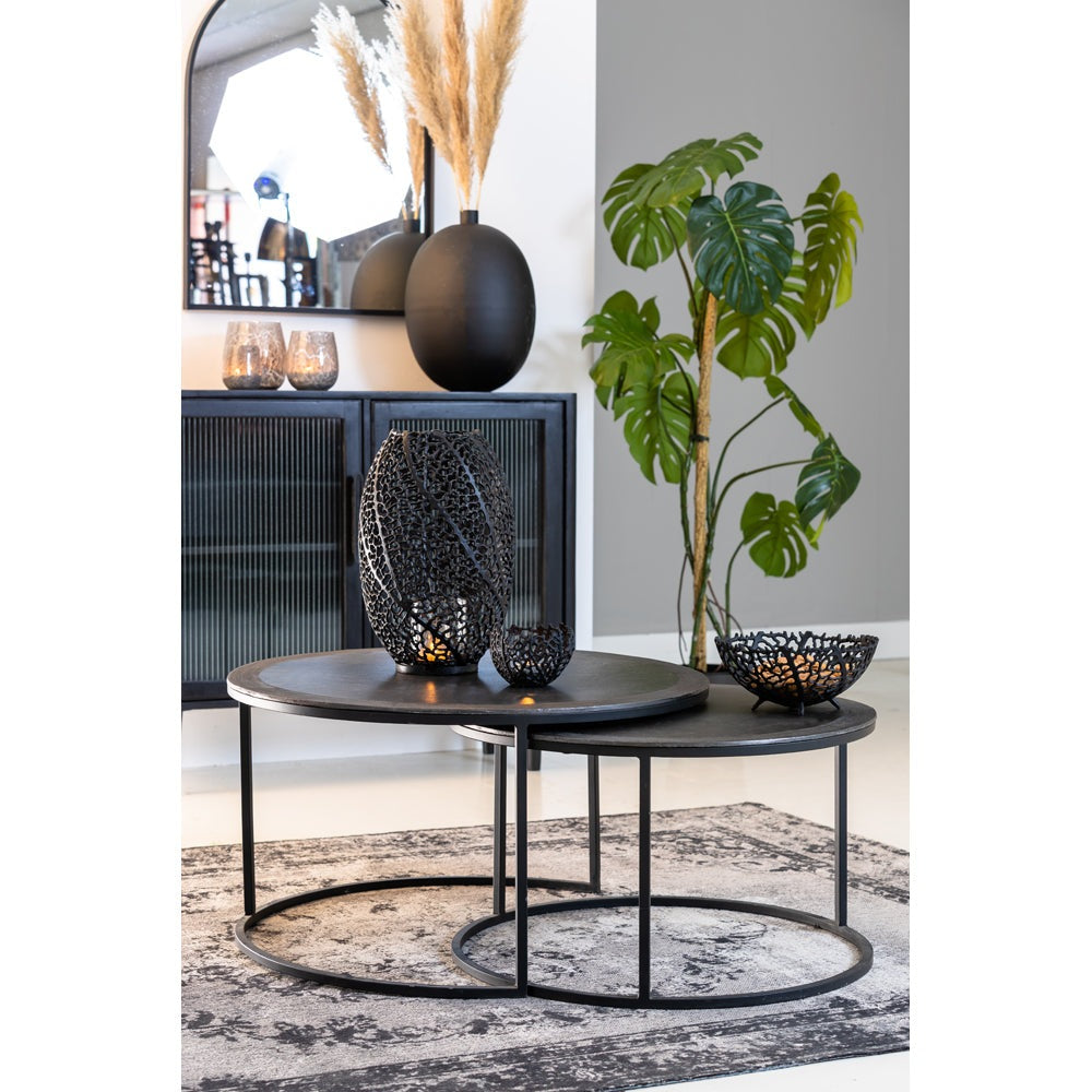 Product photograph of Light Living Set Of 2 Talca Coffee Table Antique Deep Edge from Olivia's.
