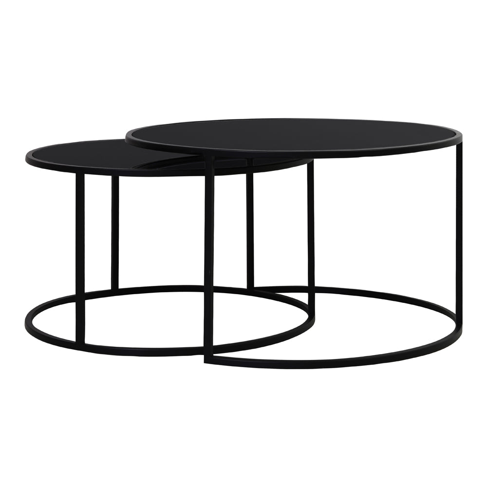 Light Living Duarte Coffee Table Black Set Of 2