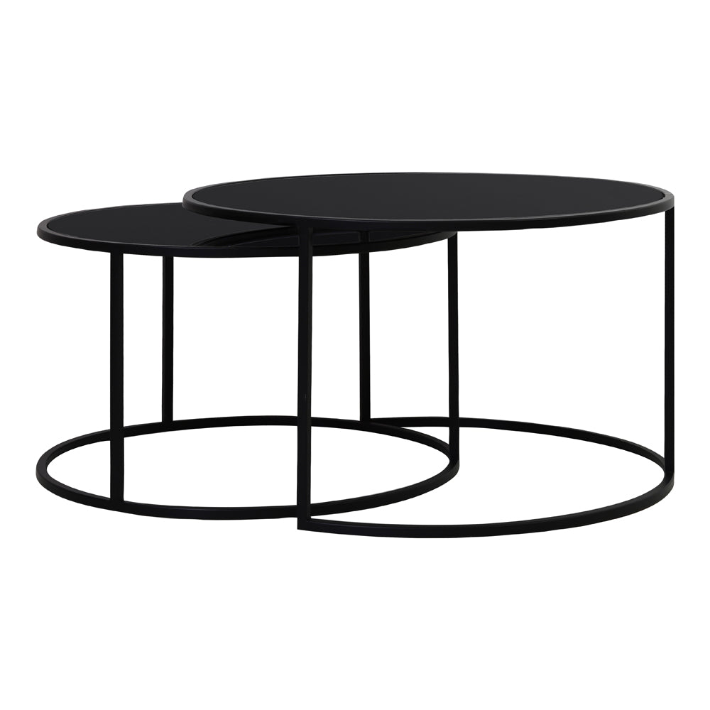 Product photograph of Light Living Set Of 2 Duarte Coffee Table Black from Olivia's