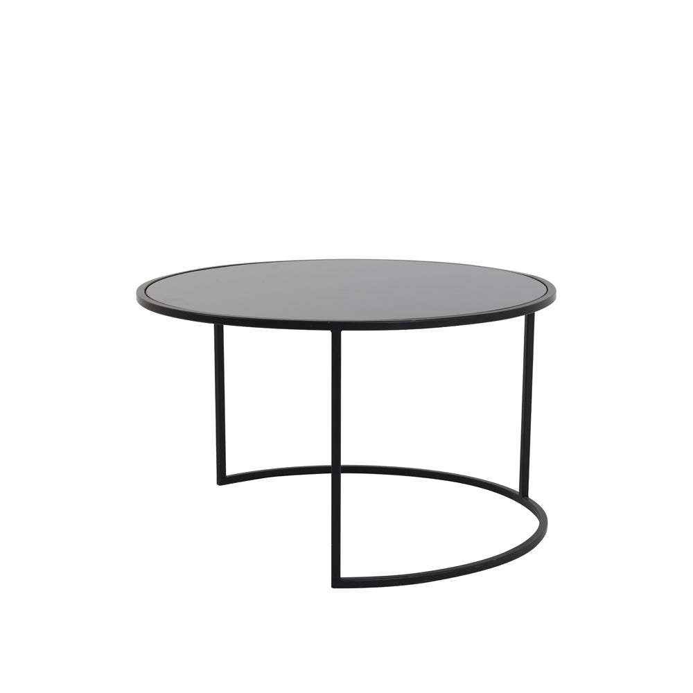 Product photograph of Light Living Set Of 2 Duarte Coffee Table Black from Olivia's.