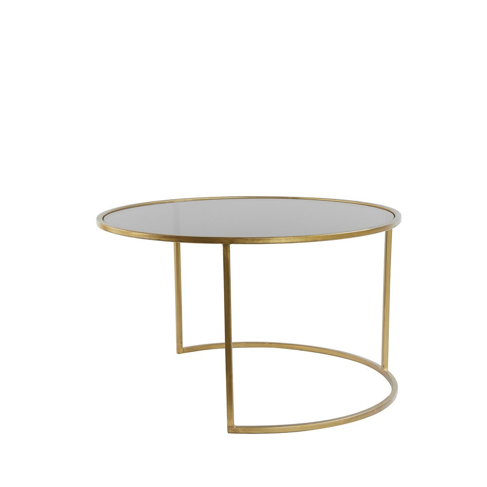 Product photograph of Light Living Set Of 2 Duarte Coffee Table Bronze Gold from Olivia's.