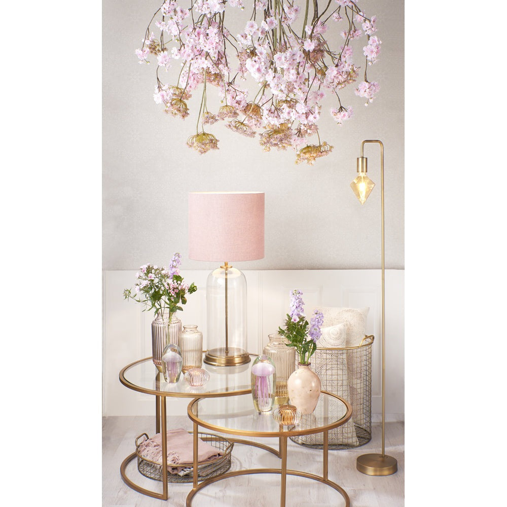 Product photograph of Light Living Set Of 2 Duarte Low Side Table Gold from Olivia's.