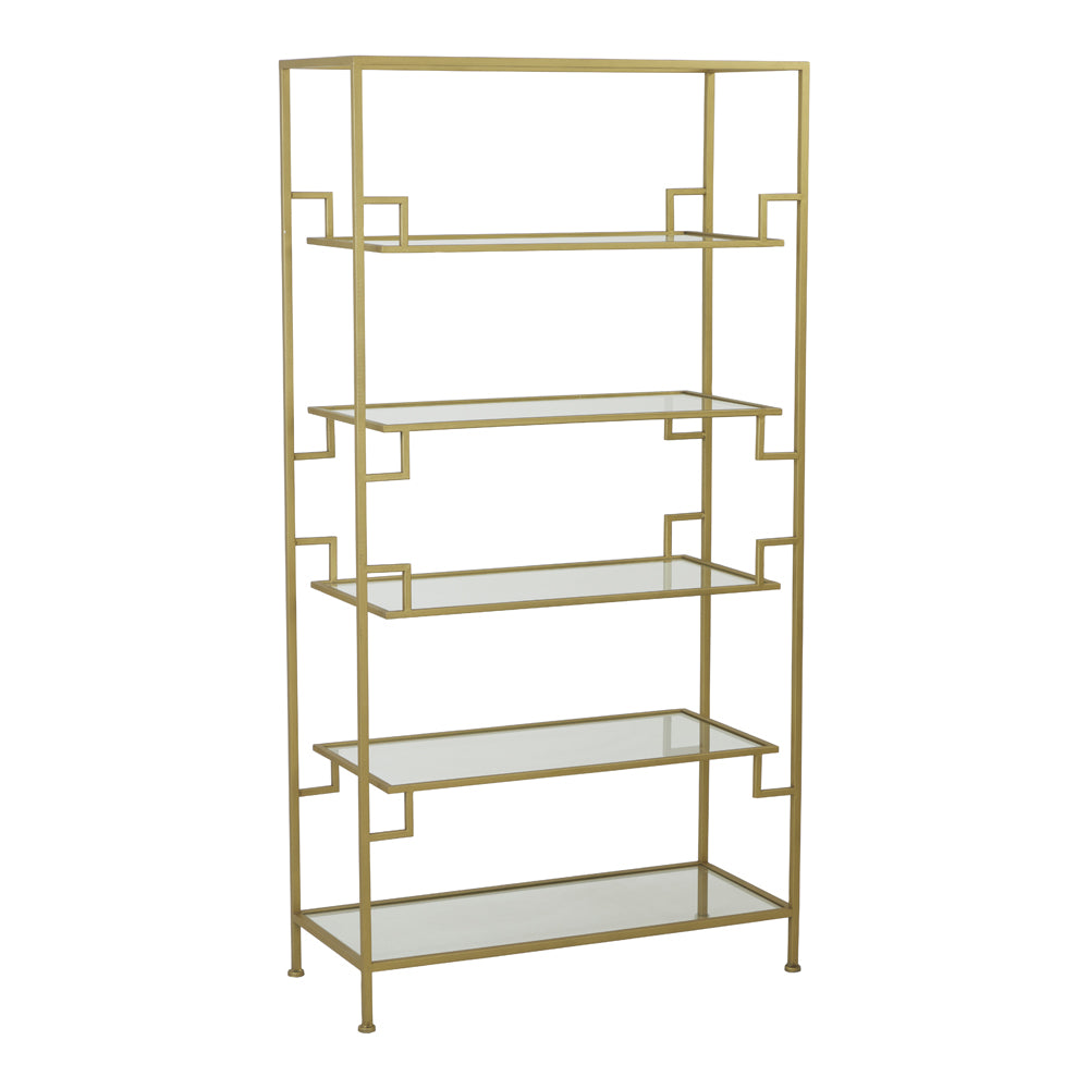 Light Living Sutera Display Cabinet Clear And Gold