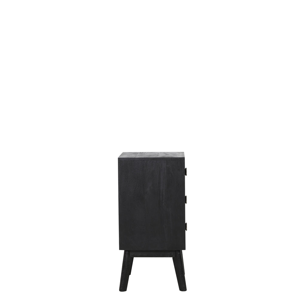 Product photograph of Light Living Espita 3 Drawer Cabinet Black from Olivia's.