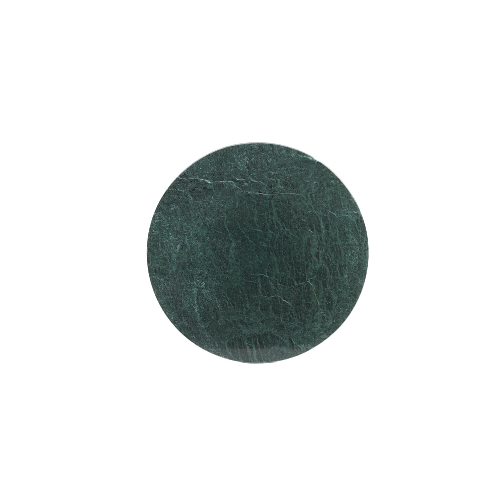 Product photograph of Light Living Rickerd High Side Table Green Marble And Antique Bronze from Olivia's.