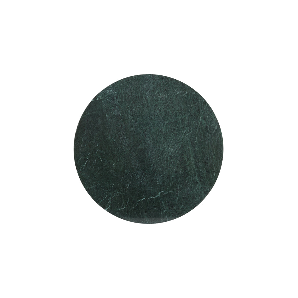 Product photograph of Light Living Rickerd Low Side Table Green Marble And Antique Bronze from Olivia's.