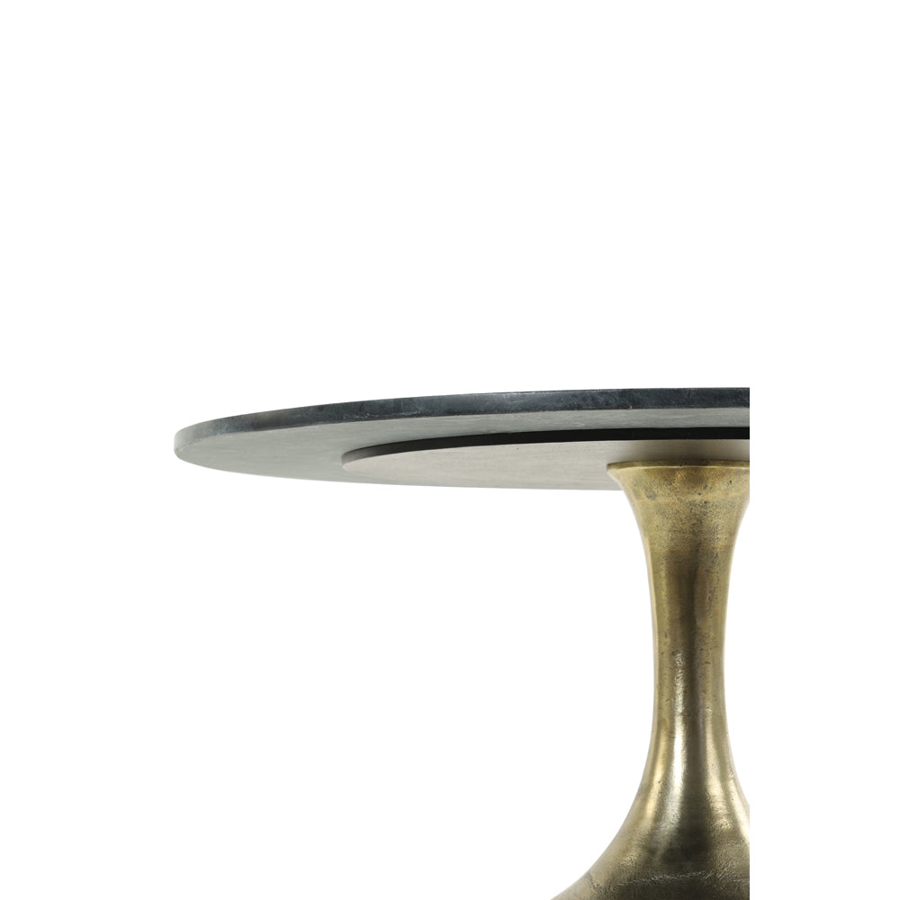 Product photograph of Light Living Rickerd Coffee Table Green Marble And Antique Bronze from Olivia's.