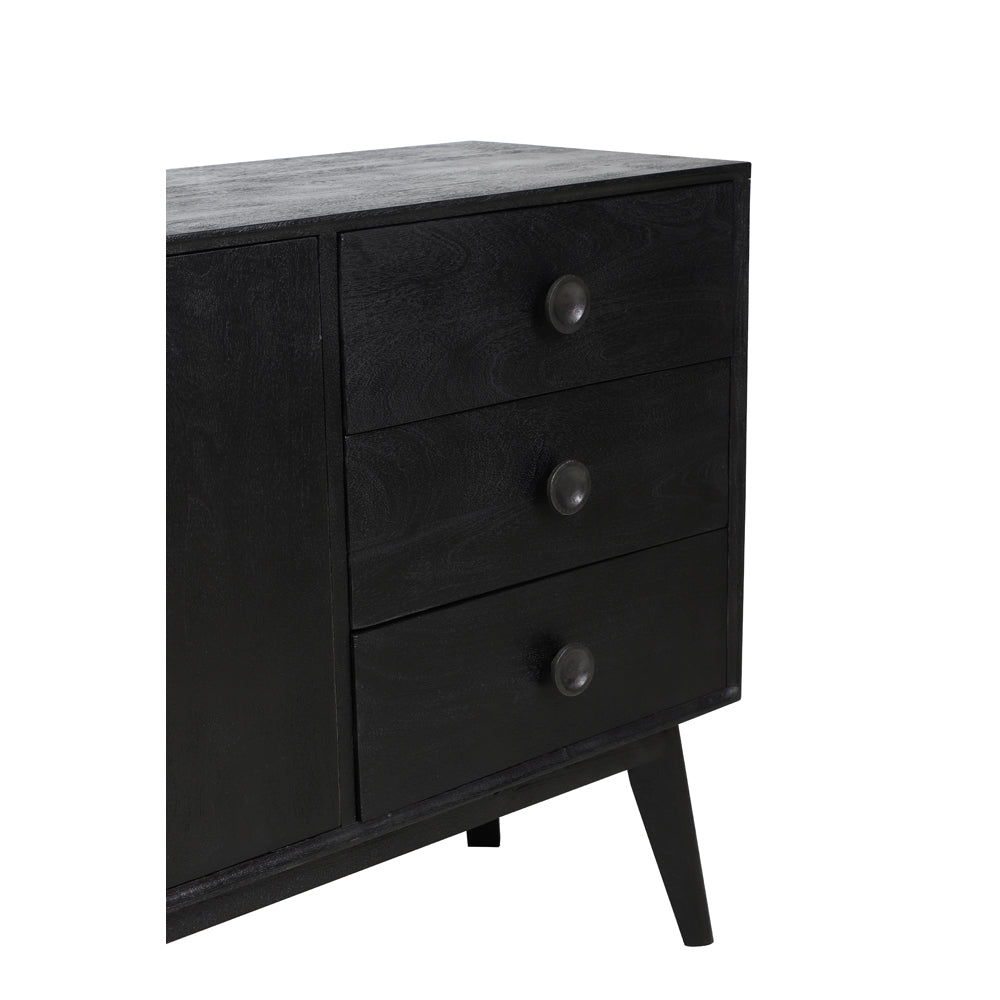 Product photograph of Light Living Espita Wide Cabinet Black from Olivia's.