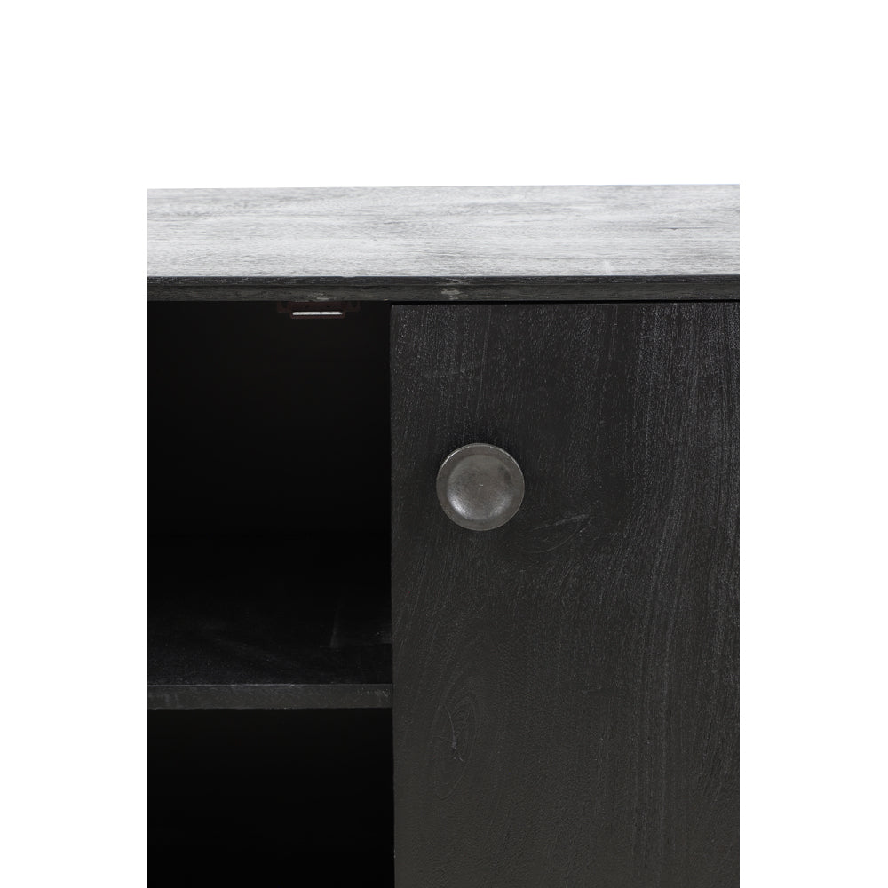 Product photograph of Light Living Espita Wide Cabinet Black from Olivia's.