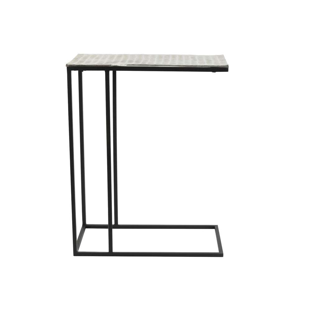 Product photograph of Light Living Macy Side Table Nickel from Olivia's.