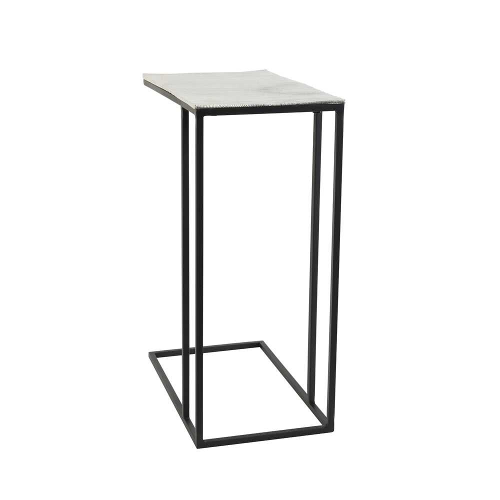 Product photograph of Light Living Macy Side Table Nickel from Olivia's.