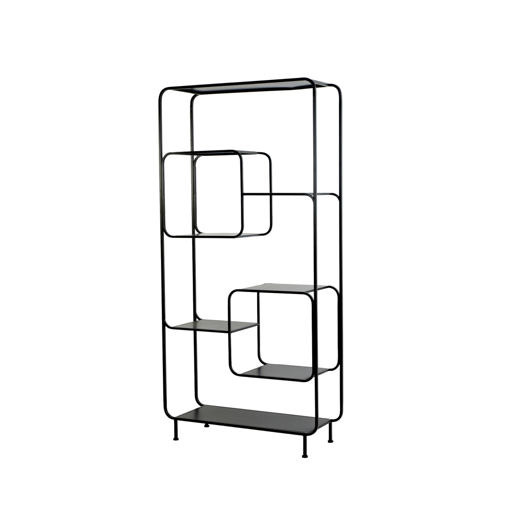 Product photograph of Light Living Winston Tall Display Cabinet Black from Olivia's.