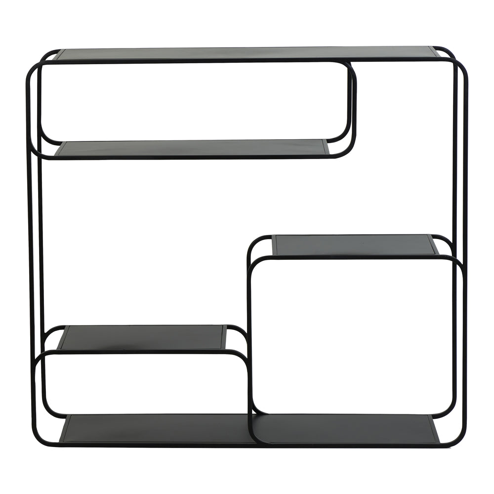 Product photograph of Light Living Winston Wall Shelving Matt Black from Olivia's