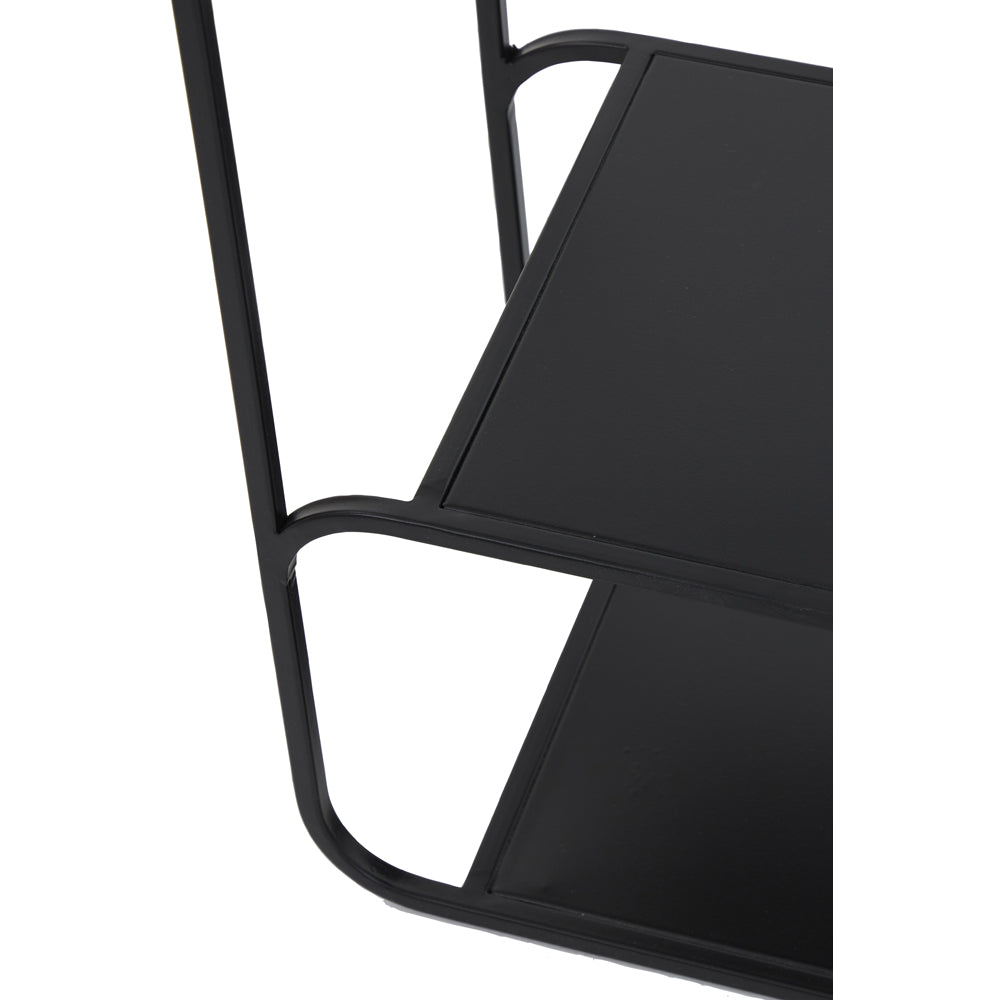 Product photograph of Light Living Winston Wall Shelving Matt Black from Olivia's.