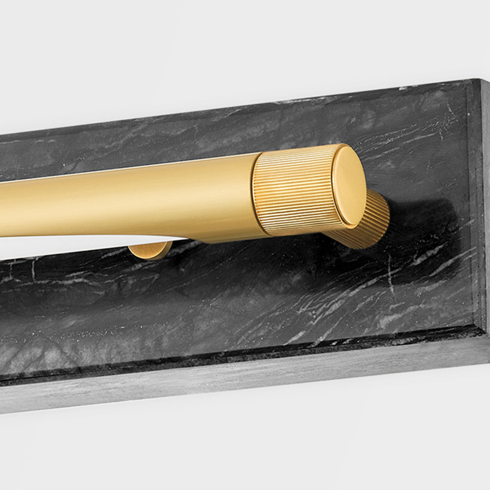 Product photograph of Hudson Valley Lighting Hayden 1 Light Wall Sconce In Aged Brass from Olivia's.