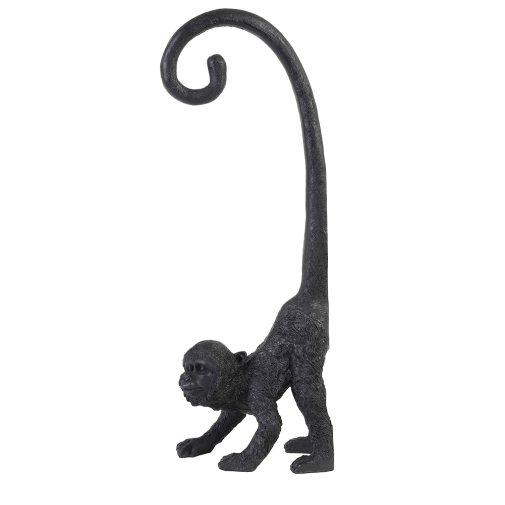Product photograph of Light Living Monkey Black Ornament Light from Olivia's