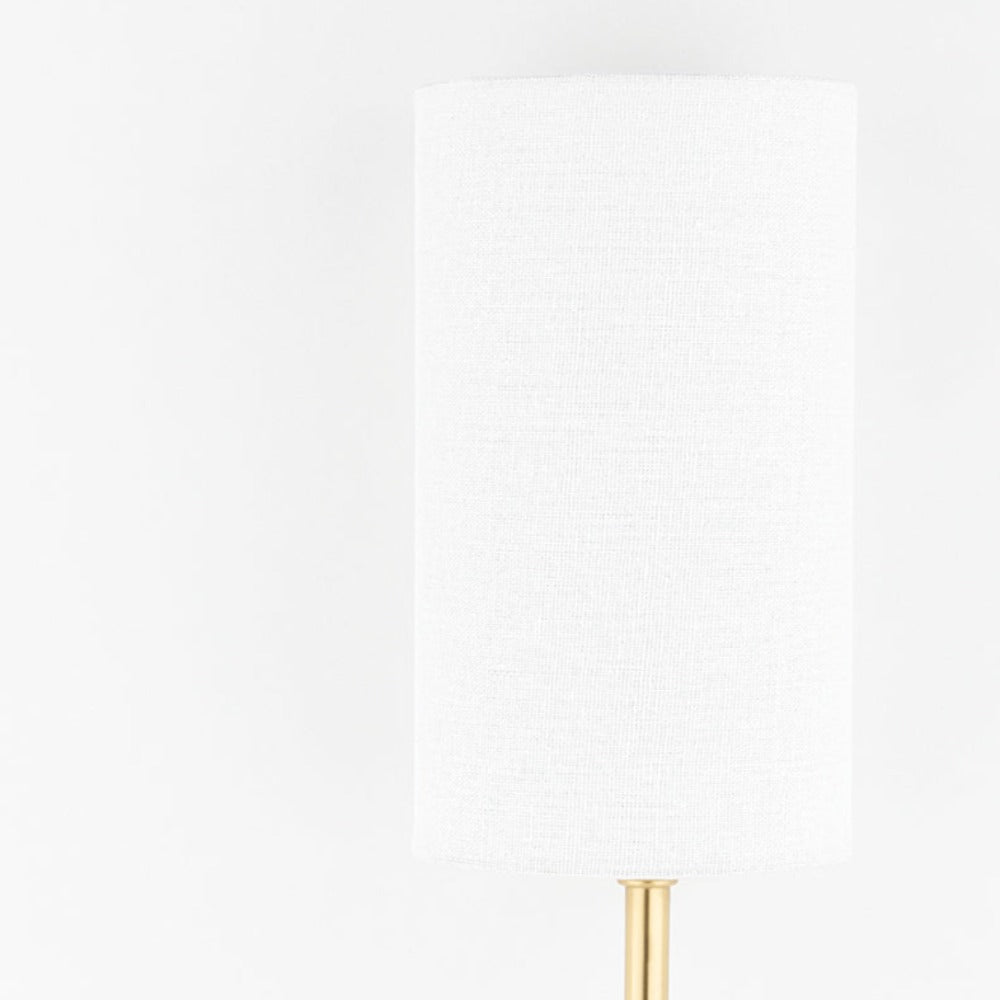 Product photograph of Hudson Valley Lighting Olivia 1 Light Wall Sconce In Aged Brass from Olivia's.
