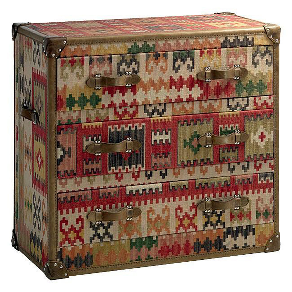 Product photograph of Andrew Martin Kilim Chest Of Drawers from Olivia's