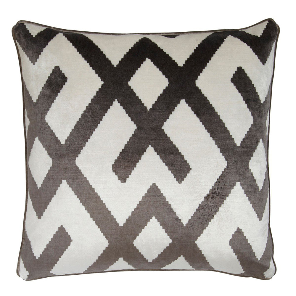 Product photograph of Andrew Martin Fitzroy Cushion Grey from Olivia's