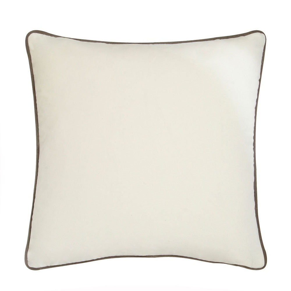 Andrew Martin Pelham Milk Cushion With Slate Piping