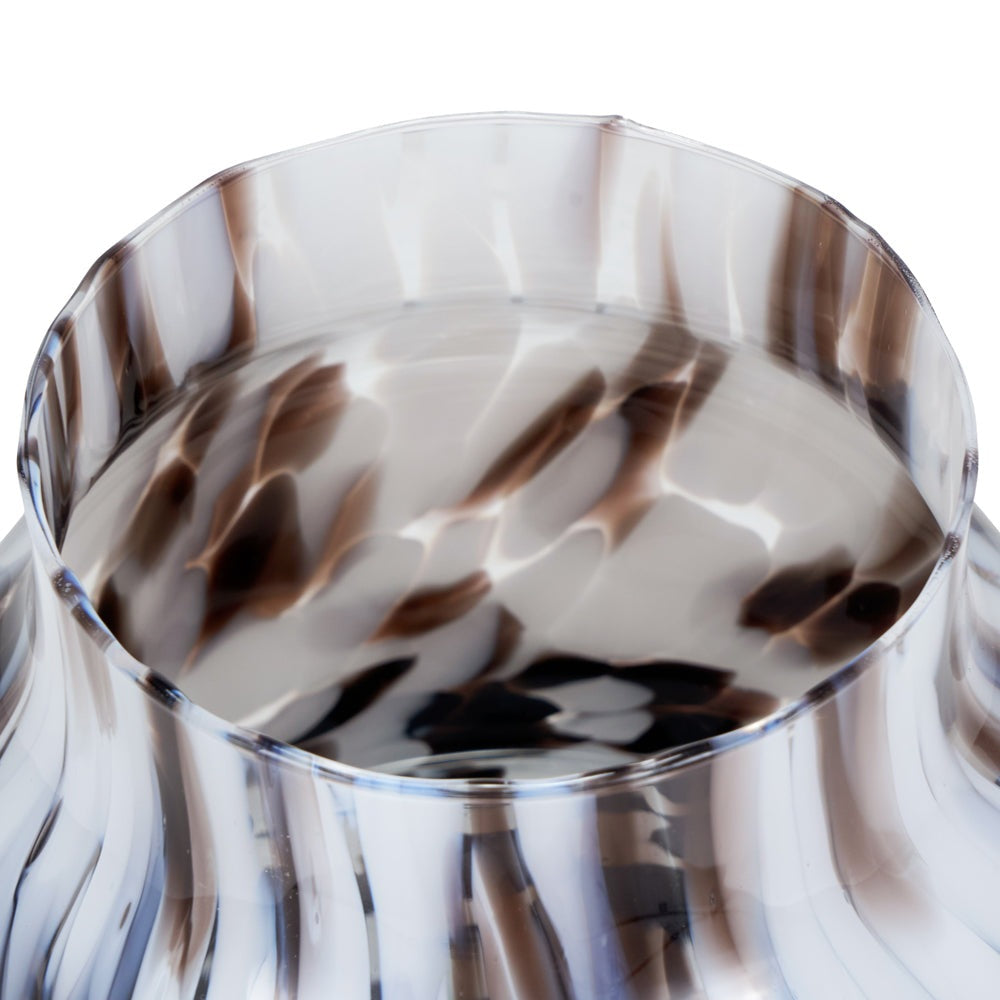 Product photograph of Olivia S Stewart Tortoise Shell Short Glass Vase from Olivia's.