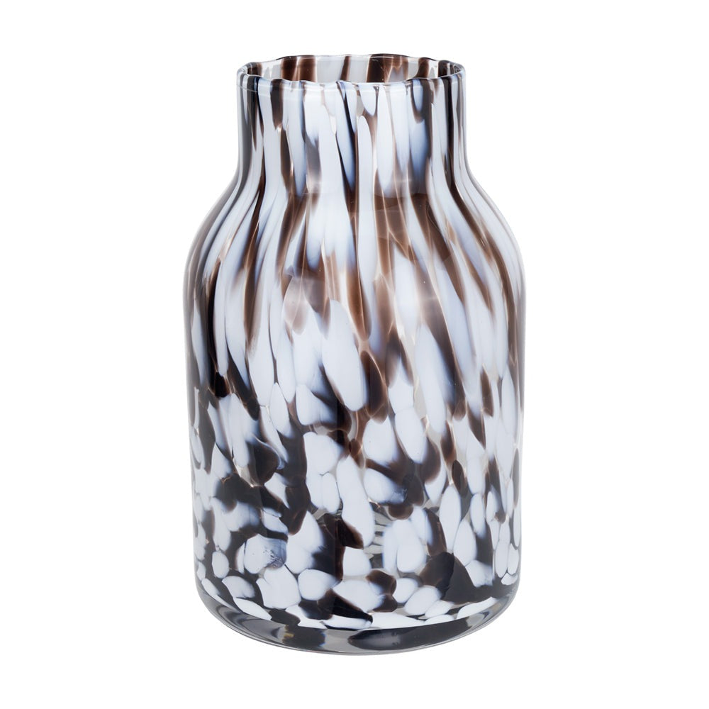 Product photograph of Olivia S Stewart Tortoise Shell Tall Glass Vase from Olivia's.